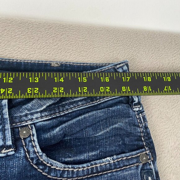 Silver Jeans Men's Jeans 33x29 Straight-Leg Mid-Rise Stretch Denim Sam - Picture 4 of 12